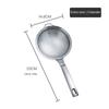 HANYANG 304 Stainless Steel Kitchen Supplies Soybean Milk Powder Sieve Filter Spoon Juice Separator Spoon with Hook Oil Separator Mesh Sieve