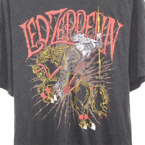 Led Zeppelin Band Concert Vintage Rock T-Shirt Full L