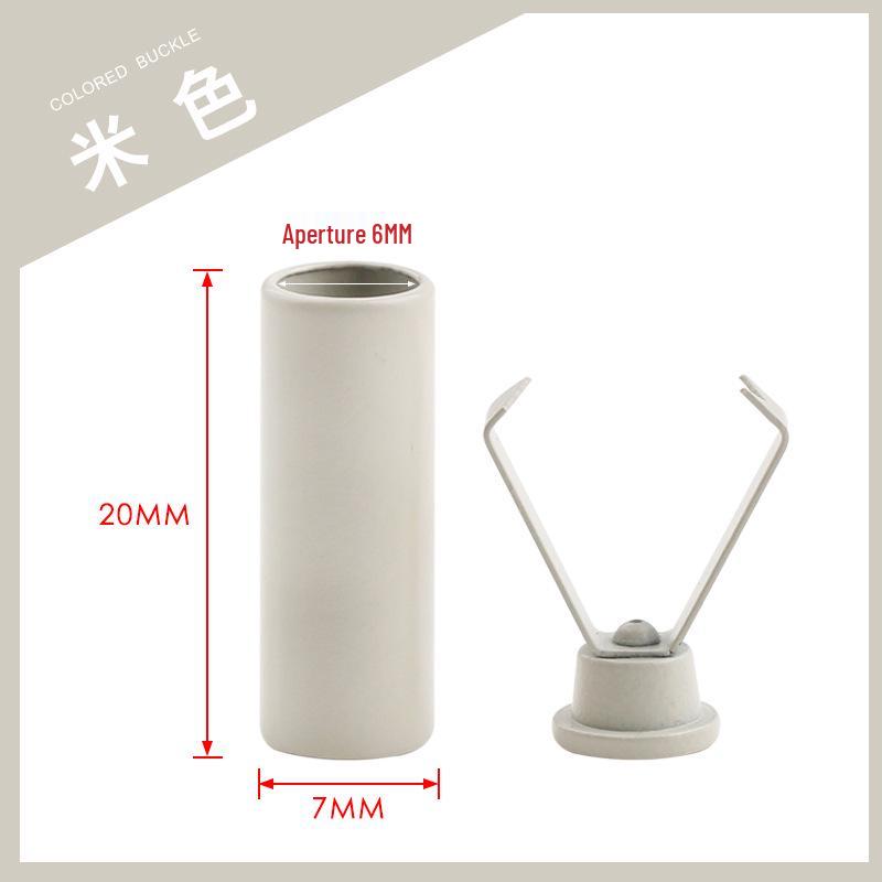 Colorful Metal Bell Cord End Clip for Hoodie & Hat Drawstrings - Spray-Painted Cord Lock Fixing Buckle.