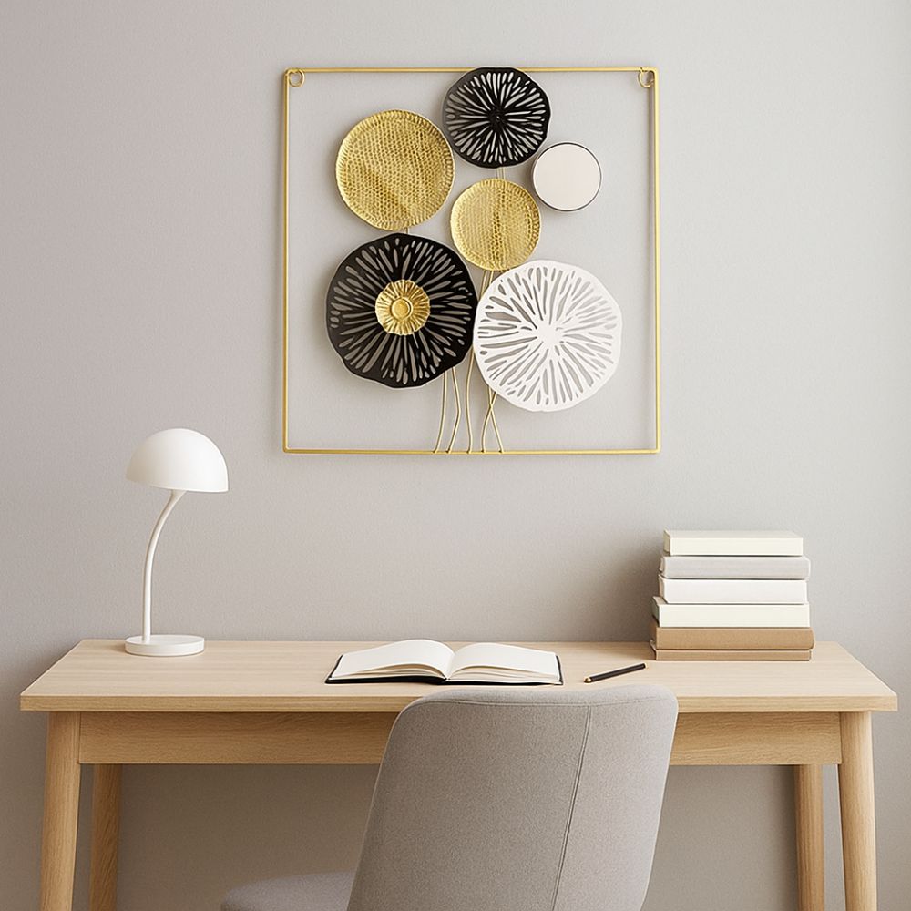 Minimalist Iron Art Pendant Nordic Style Metal Wall Art Wall Hanging Decorative  Hotel Lobby
