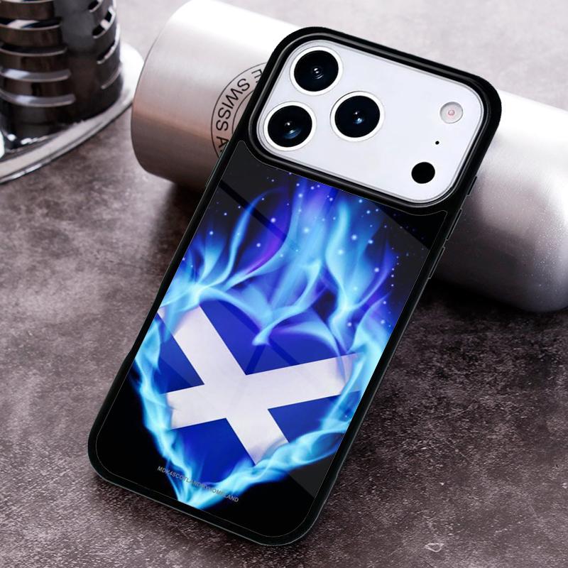 Scottish Silk Flag printed Phone Case For iPhone 17,16e,15,14,13,12,11,Mini,Pro,MAX soft Silicone Cover