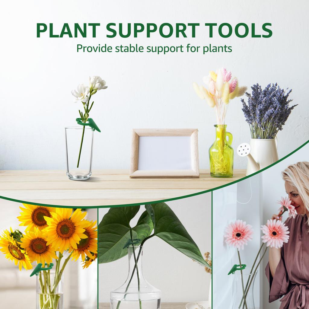 6-10Pcs Plant Sprouts Stems Support Holders Cute Animal Shape Propagation Flower pot Plant Fixed Bracket for Indoor Garden
