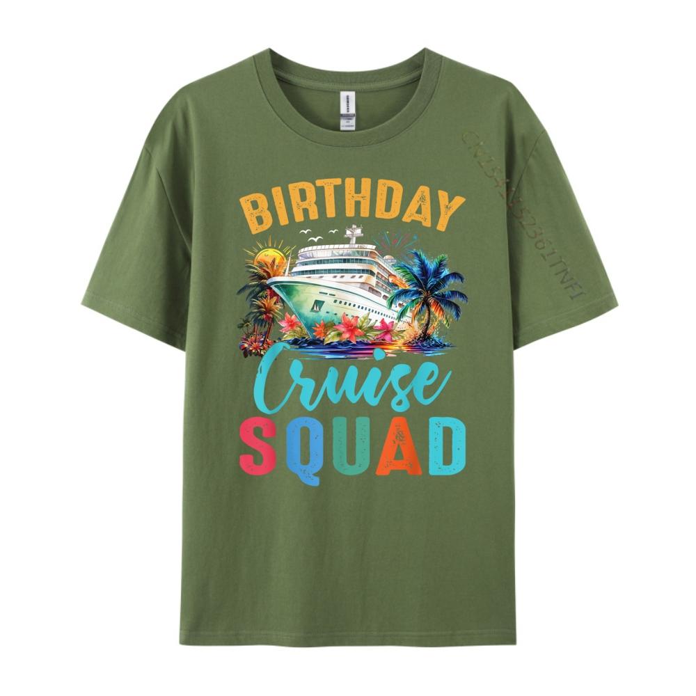 Birthday Cruise Squad 2024 Cruise Birthday Party Celebration Funny T Shirts Sale Birthday