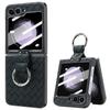 VIETAO Gold Electroplated Phone Case Cover With Finger Ring For Samsung Galaxy Z Flip 6 Flip 5 Flip 4 Flip 3 Back Screen Film