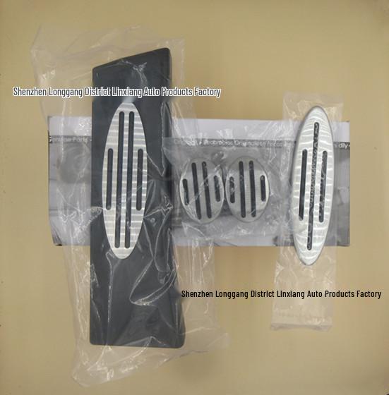 Compatible with BMW MINI Original Style Stainless Steel Non-Slip Throttle Brake Clutch Pedal Cover.