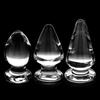 Large Crystal Butt Plug Vagina Ball Big Pyrex Glass Anal Dildo Bead Adult Sex Toys for Women Men Gay
