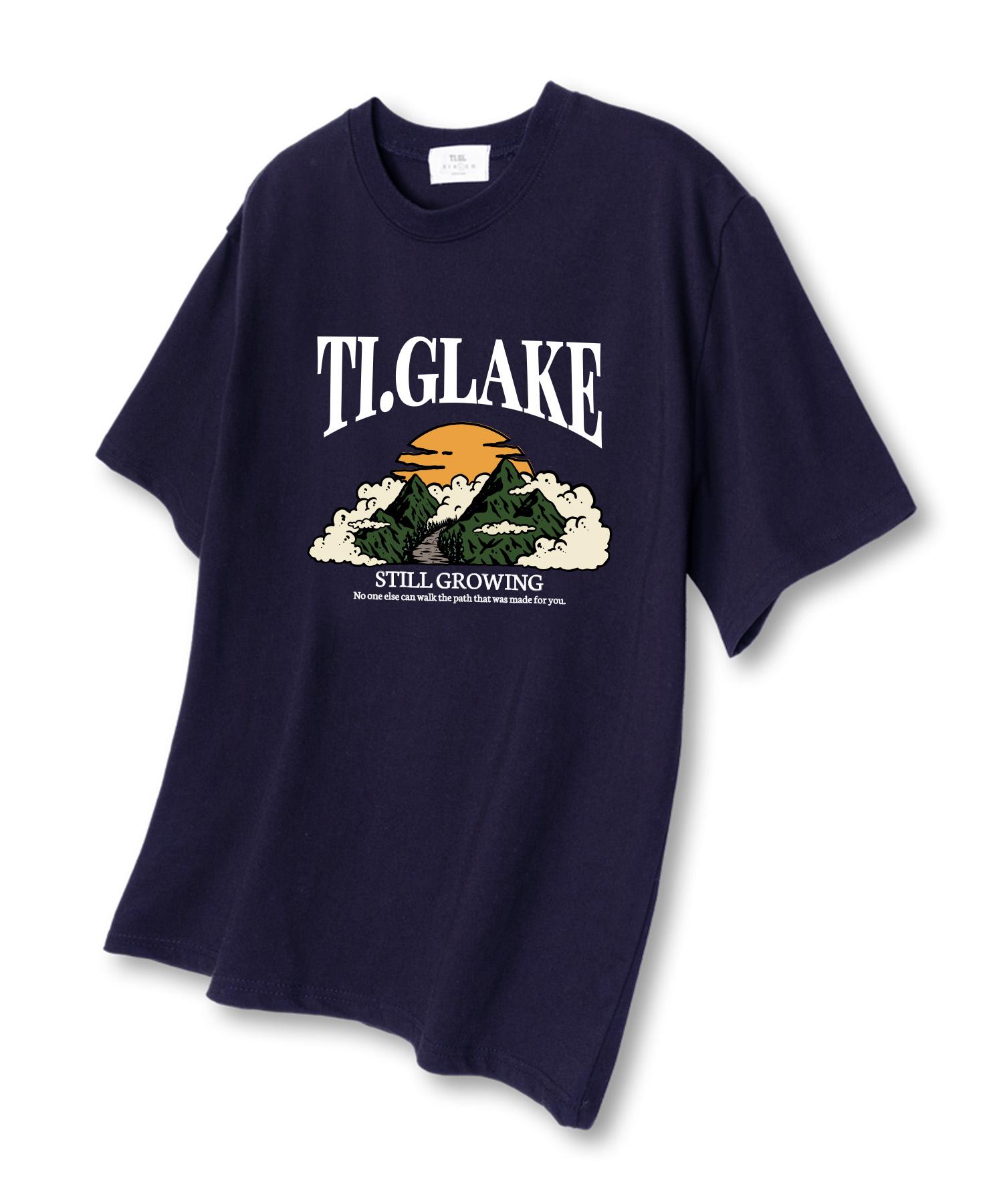 Tee Glake Growing Oversized Short Sleeve T-Shirt Navy L