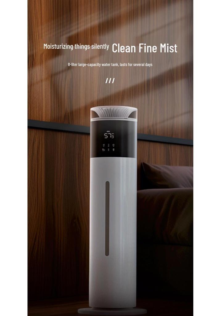 Large Capacity Floor Standing Humidifier for Living Room, Bedroom, Mother & Baby, Low Noise, Timer, Mist Humidification, Hydrating