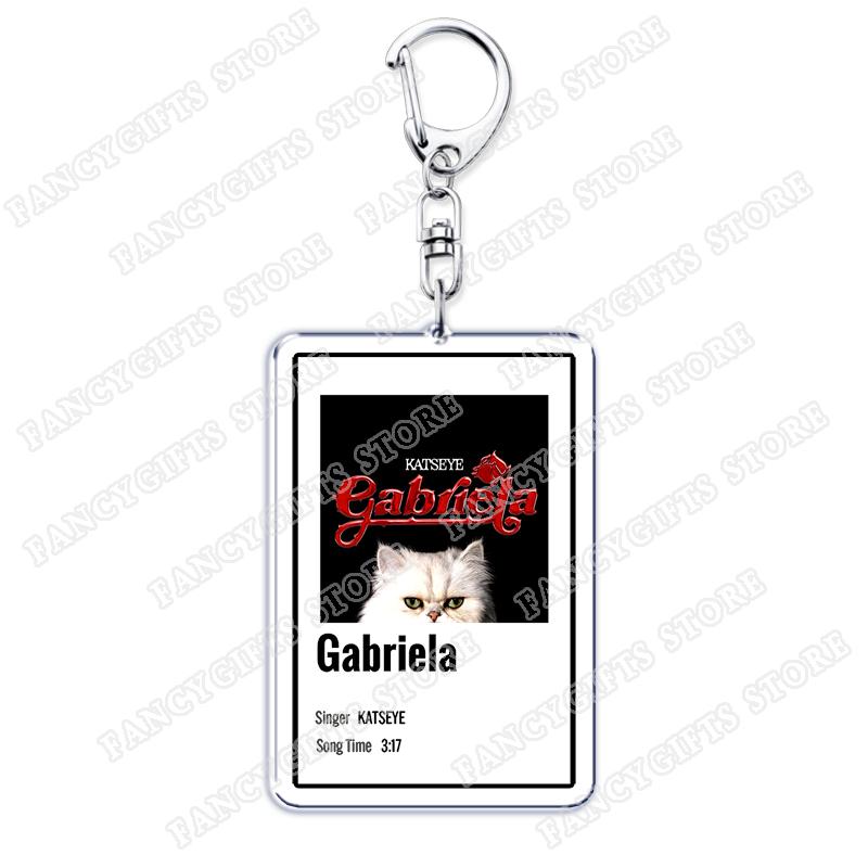 Hot Kpop Girl Band Music Keychains for Women Accessories Bag Manon Lara Sophia Yoonchae Megan Daniela Keying Jewelry Fans Gifts