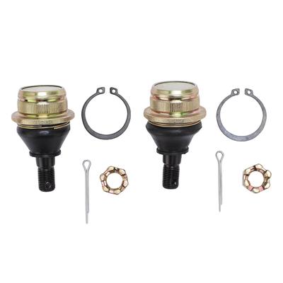 2PCS Lower Ball Joints 59266 1080 Alloy Steel Rubber Ball Joints Kit with Slot Nuts Cotter Pins Replacement for KAF400