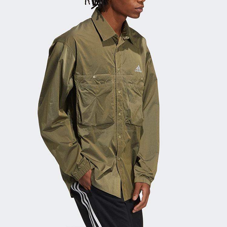 Adidas Preserve Workwear Long Sleeve Sports Shirt Men Tops Green HD0040