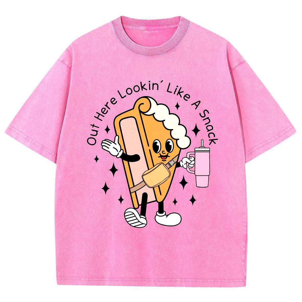 

Мультяшный персонаж Забавный стиль Женская футболка Оверсайз Круглый вырез Эластичная Выстиранная ткань Короткий рукав Милый Дизайн Чувство Топ S