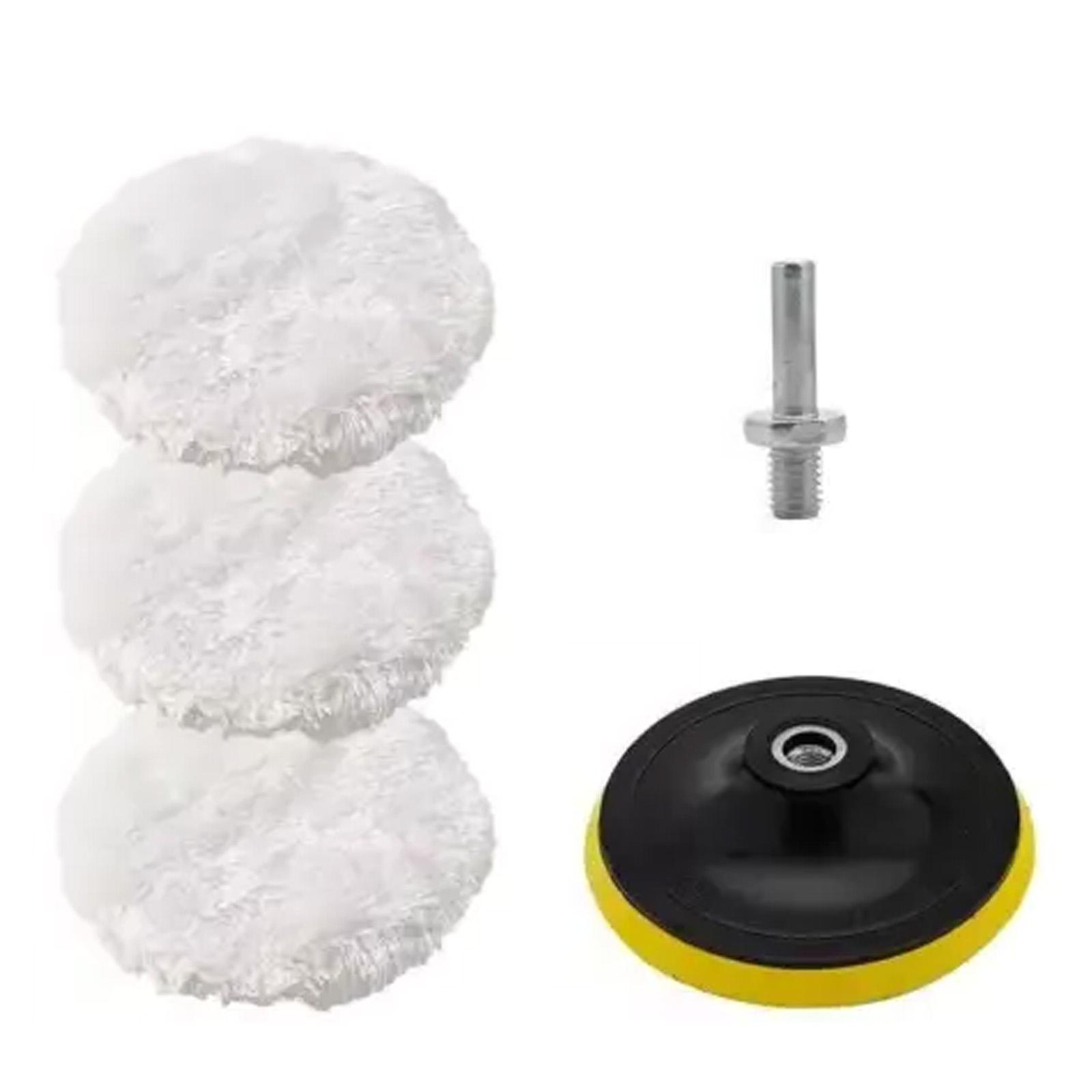 Set of 5 Car Polishing Pads Wool Polishing Pads Automotive Detailing Pad Vehicles Buffing Pads for Small Area Detailing