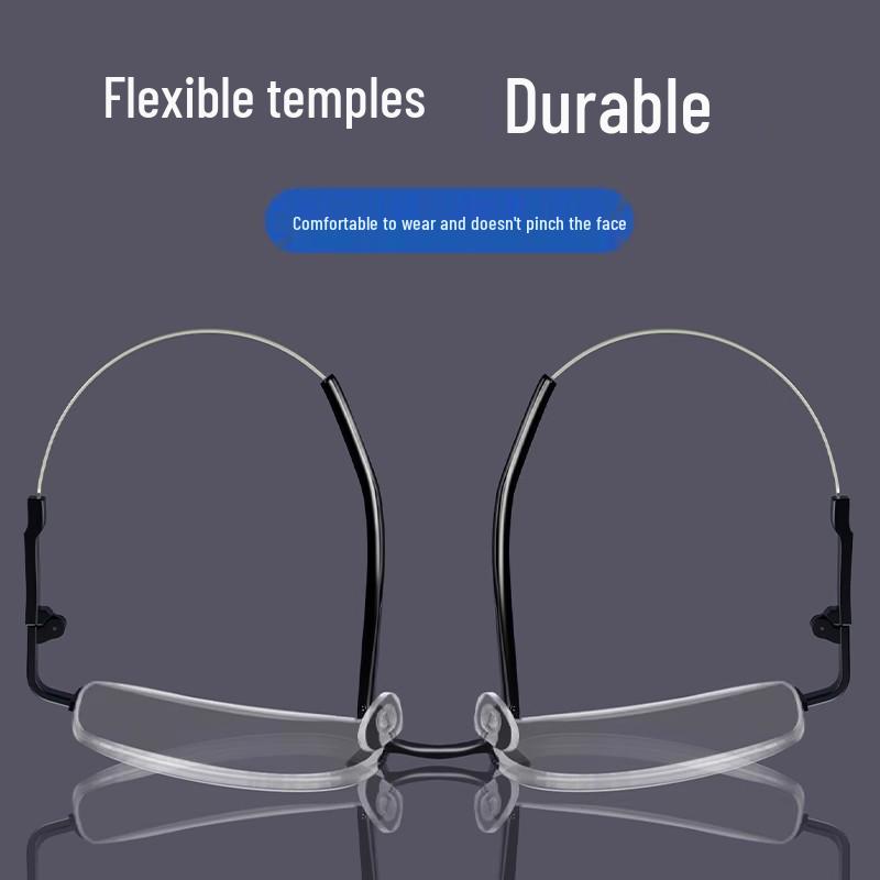Ultra-Light Titanium & Super Elastic Progressive Multifocal Anti-Blue Light Reading Glasses for Seniors