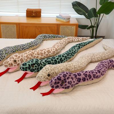 Spotted Hand Doll Snake Simulation Snake Doll Creative Trick Props Long Python Pillow Plush Toy