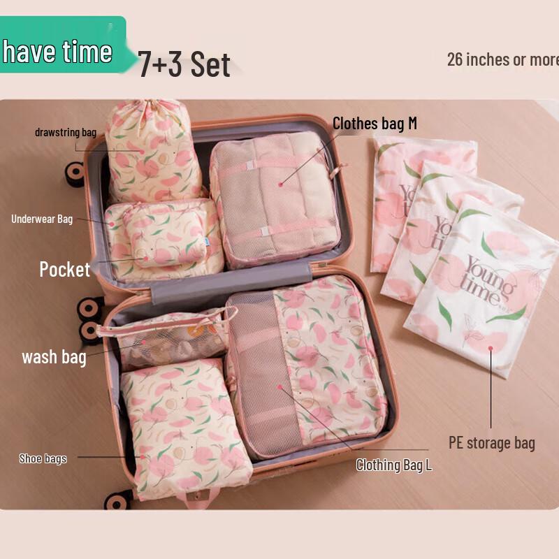10-Piece Travel Organizer Set