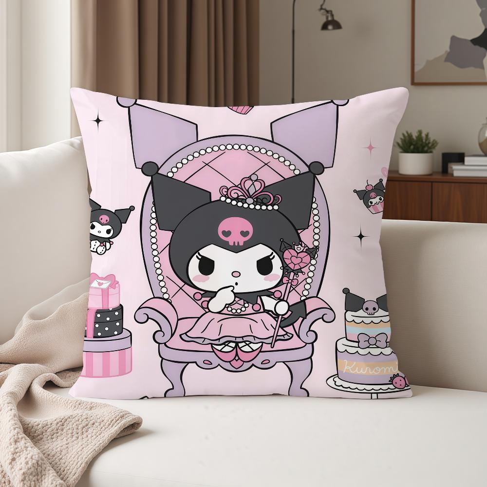 Cartoon Cute K-Kuromi Pillow Case Suitable For Bedrooms Living Rooms Cars Home Decoration