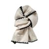 New women's autumn and winter knitted edge lock high-end Korean version atmosphere versatile warm soft waxy scarf