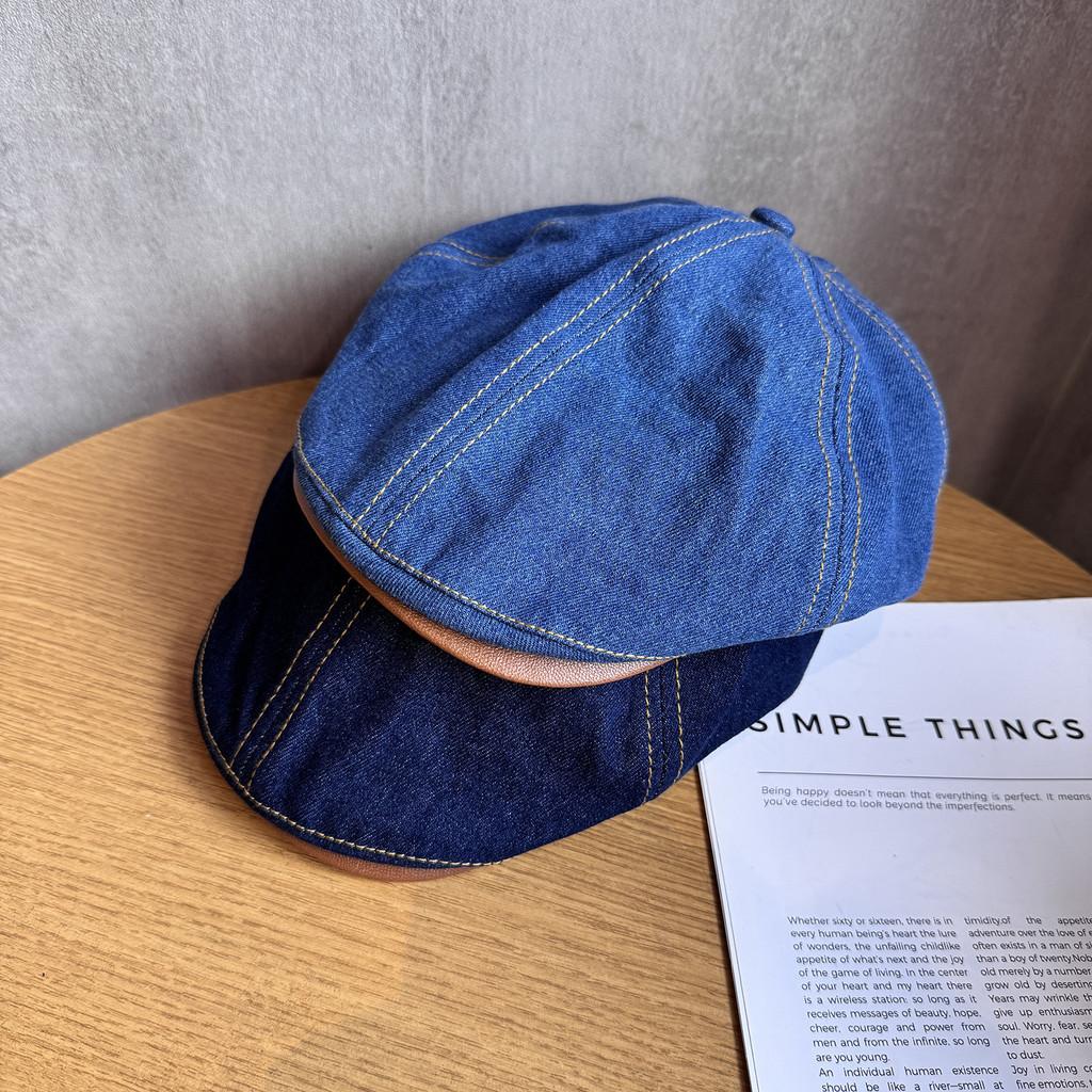 Vintage Denim Cap With Breathable Sunshade For Women Spring Summer Fashion