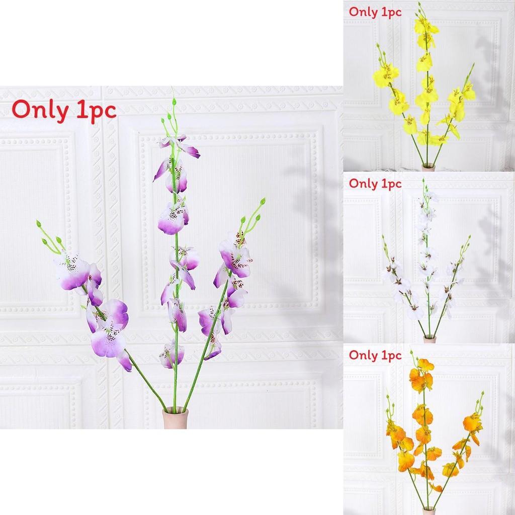 Handcrafted Dancing Orchid Silk Flower For Event Styling And Home Use