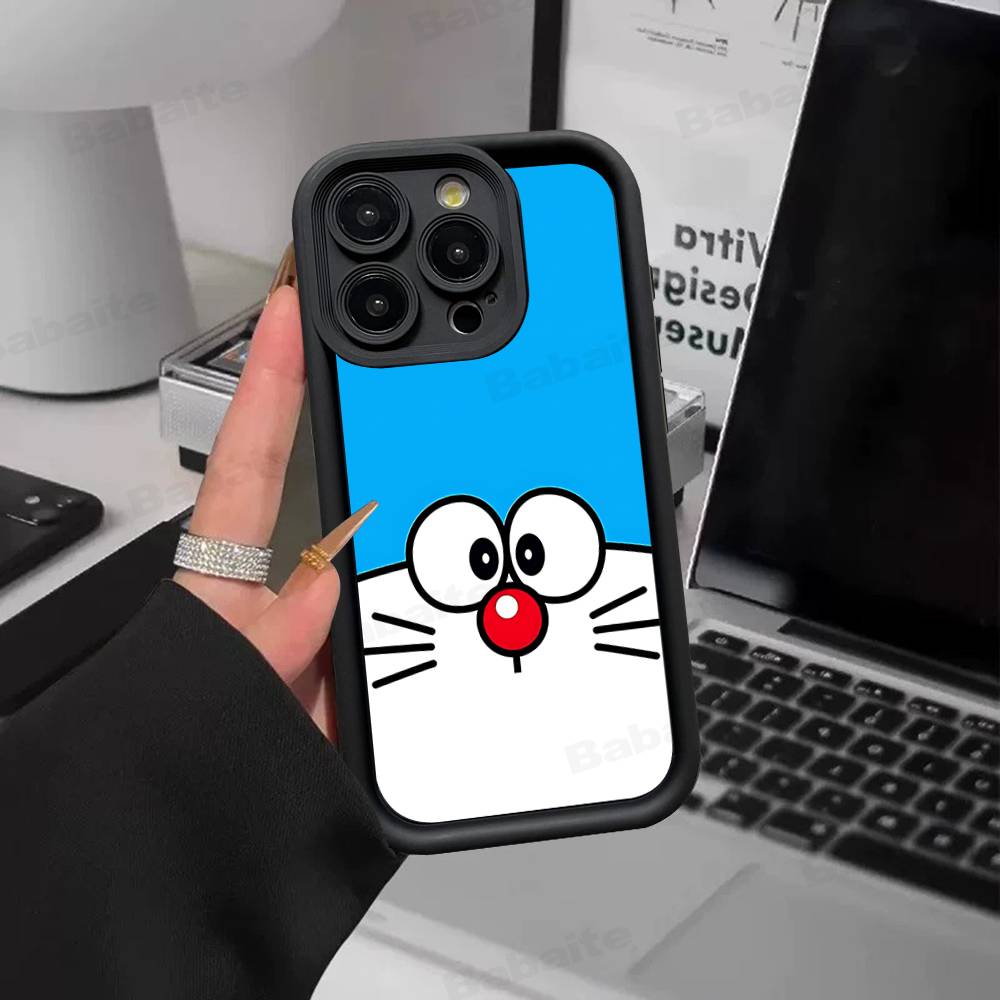 

Cute Cartoon D-Doraemons Silicone Soft Phone Case For IPhone 17 16 14 13 12 11 15 Pro Max Plus Air Cover iPhone 17pro max