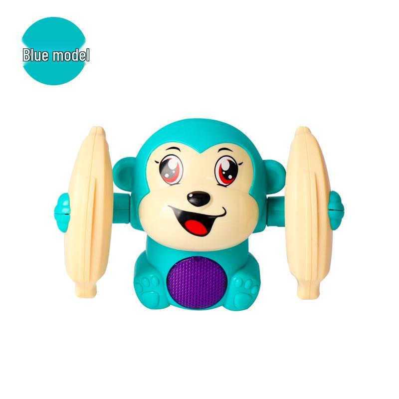 Electric Voice-Controlled Tumbling Monkey Toy for Babies: Luminous, Crawling, Head-Lifting Practice