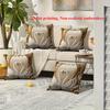 4pcs Swan Gold Frame Pillow Covers, Living Room Sofa Decorative Pillows,  Single-sided Print, Insert Not Included