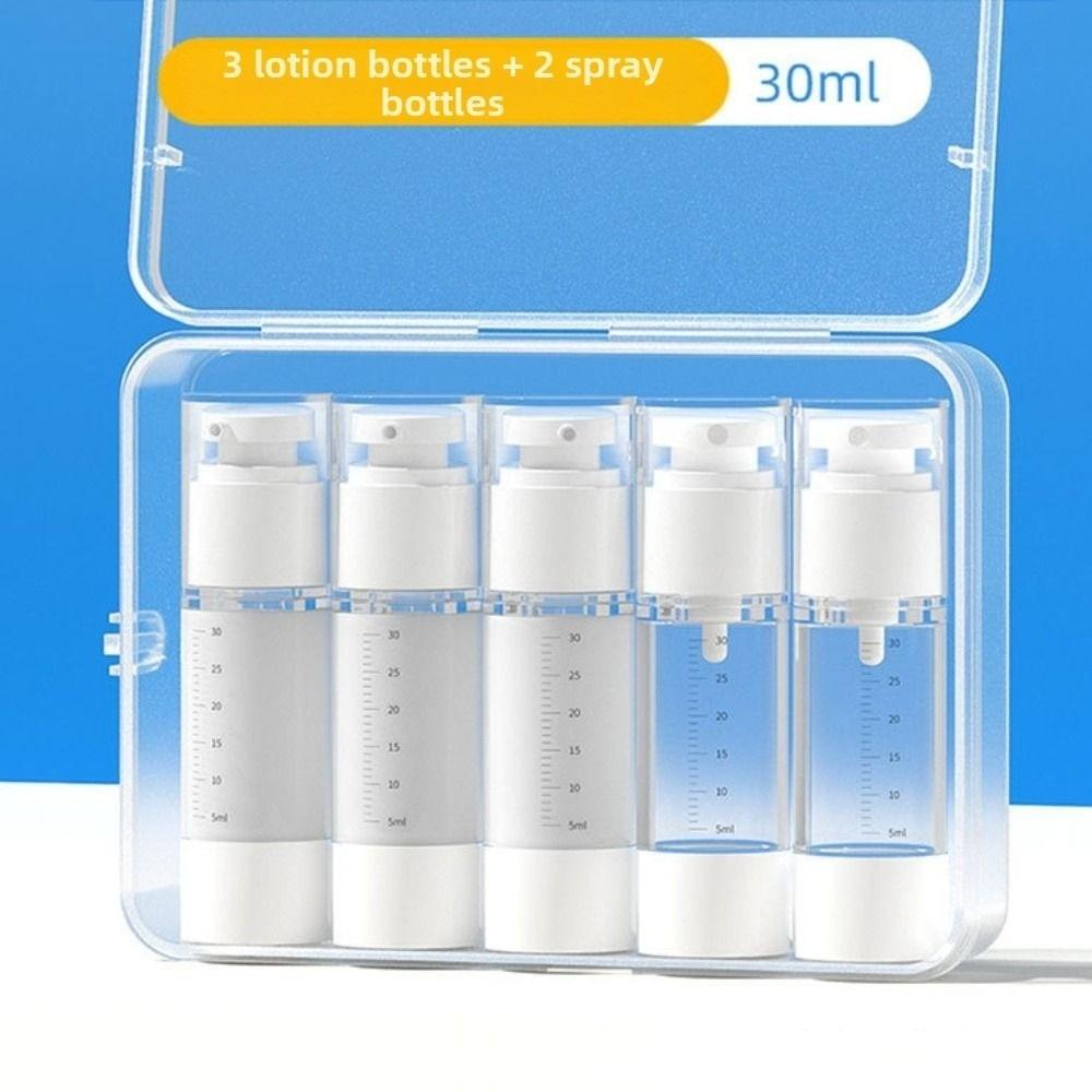 Transparent Vacuum Press Pump Bottles Leak Proof Shampoo Empty Container Conditioner
