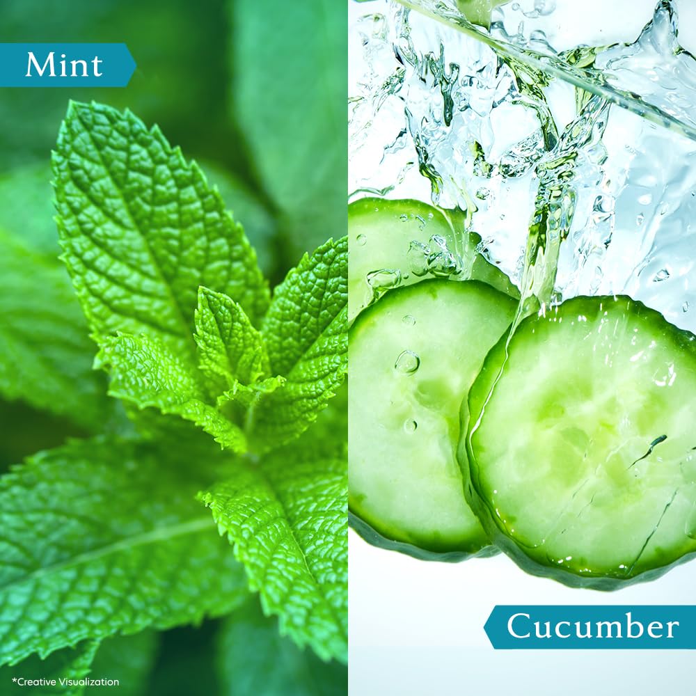 Vivel Mint & Cucumber Body Wash 400 Ml Supersaver Refill Pouch Moisturizing Shower Gel For Soft Smooth Skin