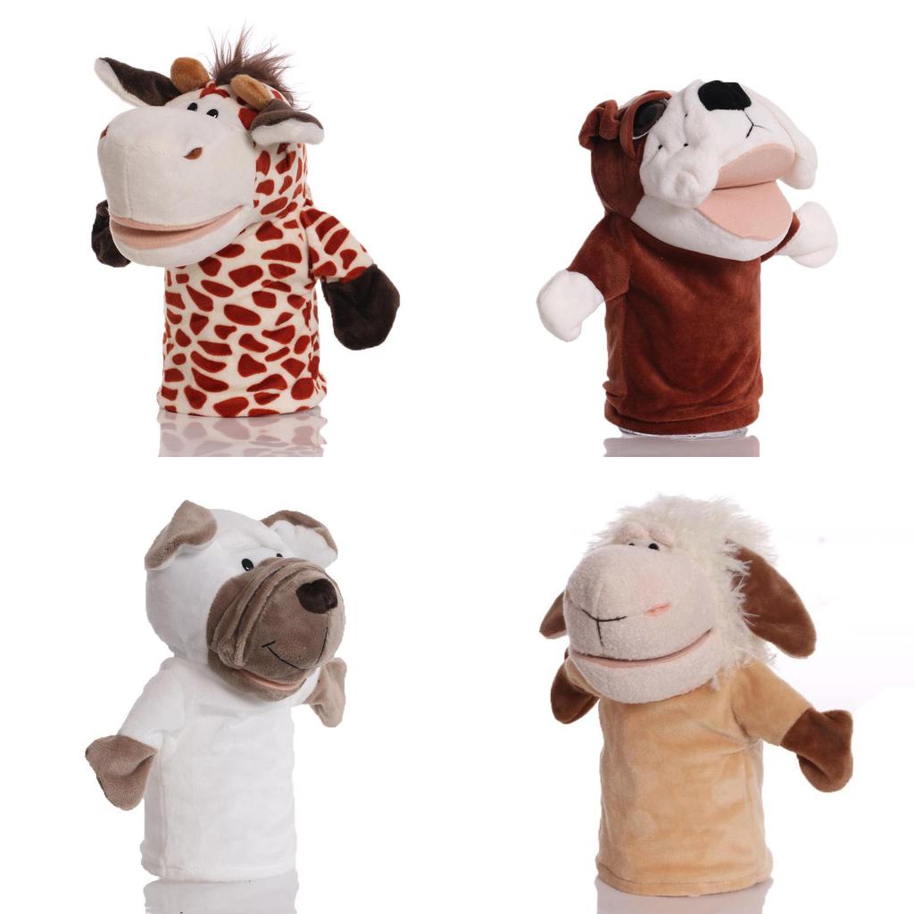 Adorable Plush Animal Hand Puppet For Kids Featuring Interactive Movable Mouth And Soft Texture