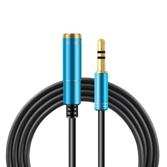 1/2/3m Male to Female 3.5mm Audio Aux Headphone Cable Extension Stereo Cord