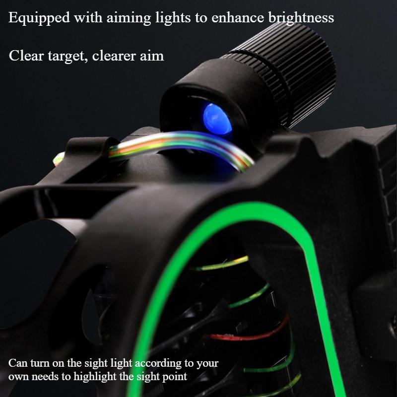M1 Five Pin Sight Archery Equipment with Four-way Adjustable Sight Precise and Independently Adjustable Accuracy Easy To Use