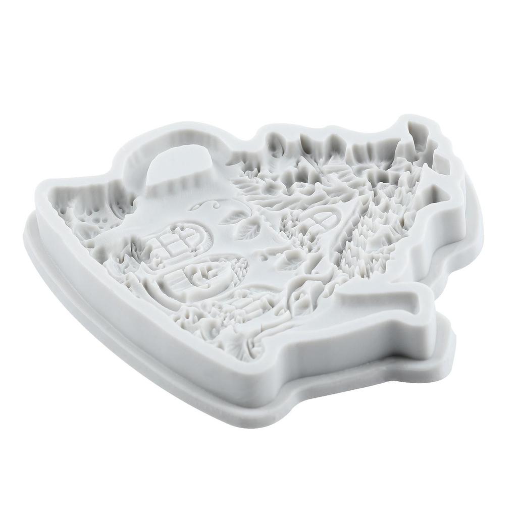 Fairy Garden Silicone Molds Teapot House Fondant Mold Cake Decorating Tools Cupcake Topper Candy Chocolate Gumpaste Mold