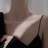 Smiley-Gesicht Halskette für Damen - Leichter Luxus, Kreativ, Vielseitig, Trendige Schlüsselbein-Kette, Neuer Stil
