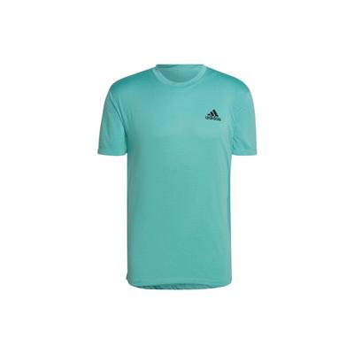 T Shirts Men's Green Crew Neck Moderate Straight Fit HT9057