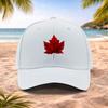 Casquette de Baseball Feuille d'Érable Rouge Chapeau Mode Unisexe pour Mariages Fêtes Festivals de Musique Photographie en Plein Air Cadeau d'Anniversaire