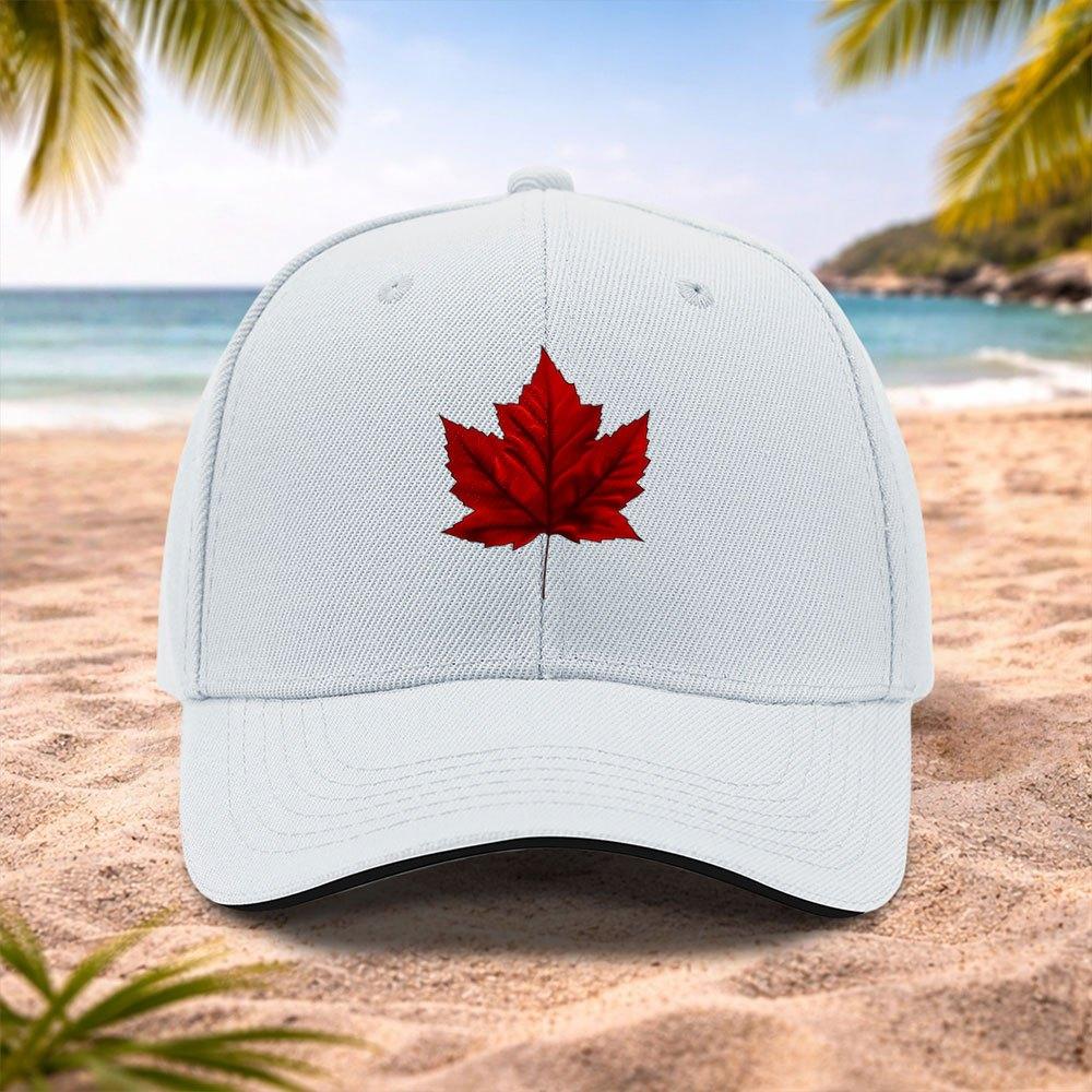 Casquette de Baseball Feuille d'Érable Rouge Chapeau Mode Unisexe pour Mariages Fêtes Festivals de Musique Photographie en Plein Air Cadeau d'Anniversaire