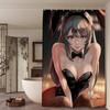 Anime Mai Sakurajima Shower Curtain - Water-Repellent And Leak-Resistant, Mold And Mildew Resistant For
