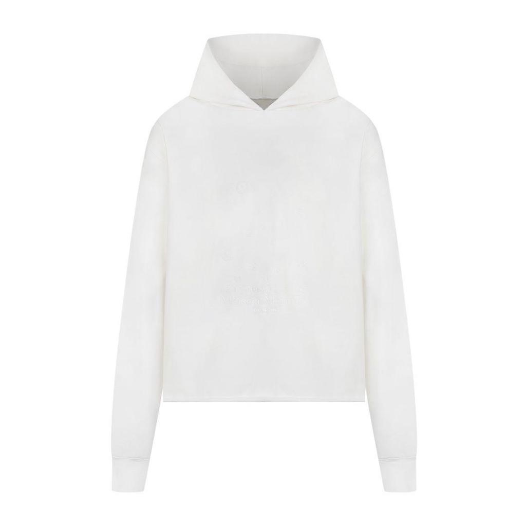 Unisex Margiela Hoodie: Lockere Passform, Umgekehrtes MM6-Logo, Reine Baumwolle, Rundhalsausschnitt, Trendiger Stil