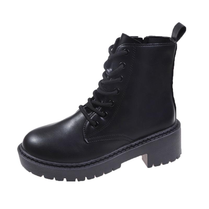 Fashion European and American Minimalist Short Boots 2024 Autumn New British Style Solid Color Breathable Casual Women's Boots Sneakers