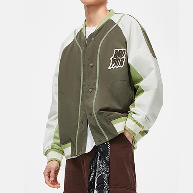 Li-Ning Badfive Basketball Series Color Block Letter Sports Jacket Men Jackets Military-Green AJMT299-2