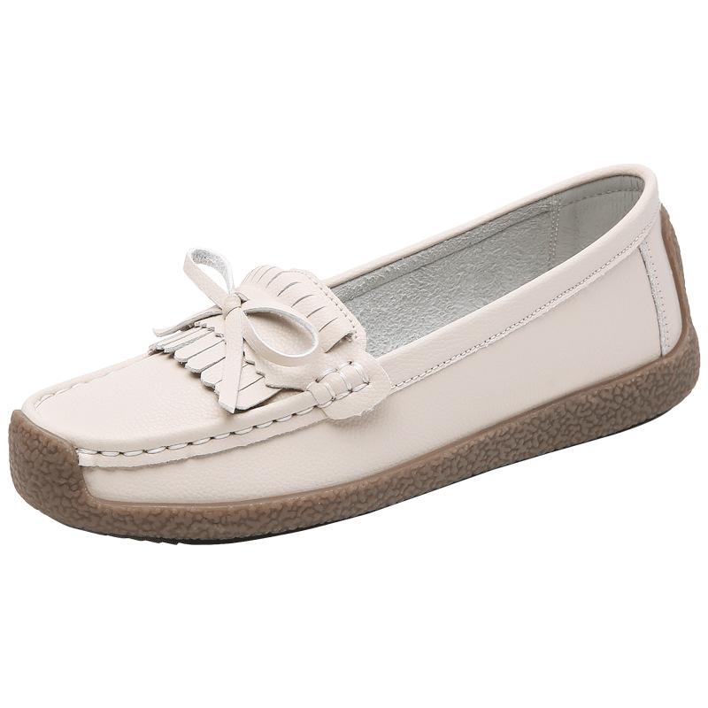 Spring and Summer 2026 New Flat Shoes Versatile Soft-soled Mother Shoes Women's Casual Lazy Shoes Large Size Women's Shoes