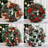 2023 Christmas Wreath: Cross-border Hot Selling 30CM Holiday Decoration for Shopping Mall & Hotel