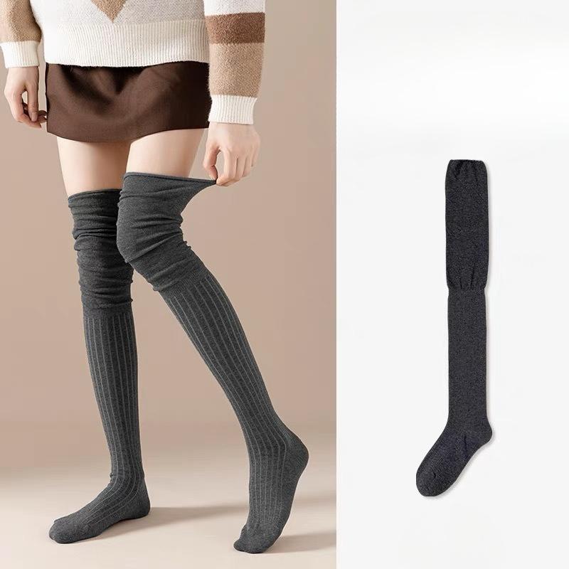 Calzini Calzettoni da Bambino, Calzini Sottili a Gamba Lunga Primavera/Estate, Calzini Al Ginocchio Bicolore a Patchwork, Calzini Lunghi da Donna Autunno/Inverno