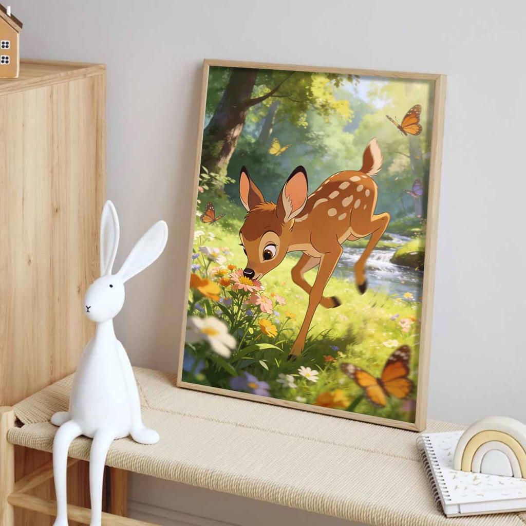 Disney 5D Diamond Painting Kit Bambi Forest Friends Home or Office Home Decor Art Diamond Painting Kit