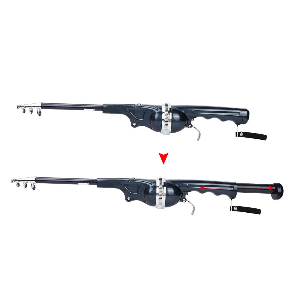 

Складное телескопическое удилище с катушкой и леской, портативное удилище для кастинга, приманки, снасти