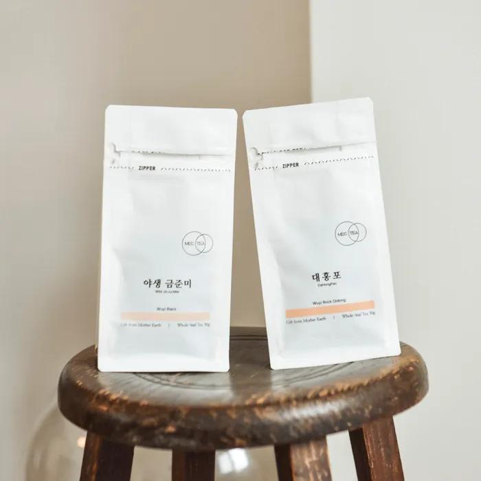 Deep and Lingering Aroma, 2 Types of Premium Holly Tea (30g) - Black Tea, Oolong Tea