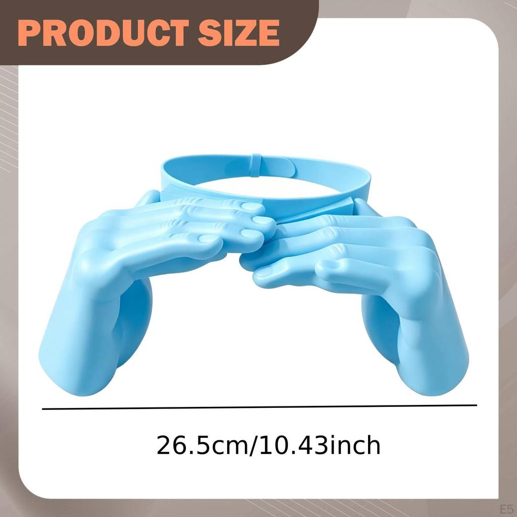 Hand Shaped Sun Hat Protector Unique Funny Headband for Pool Summer Festival Yellow