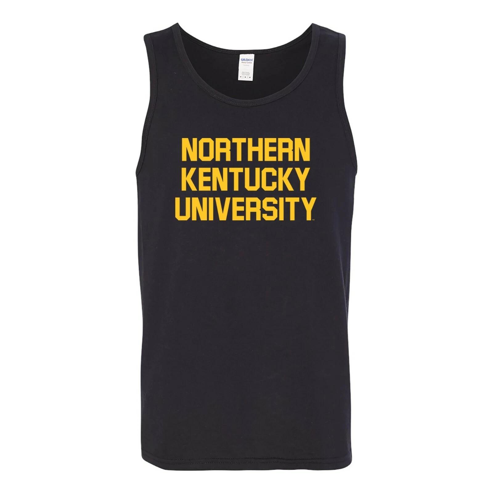 Northern Kentucky Norse Basic Block Tank Top - Black 4XL
