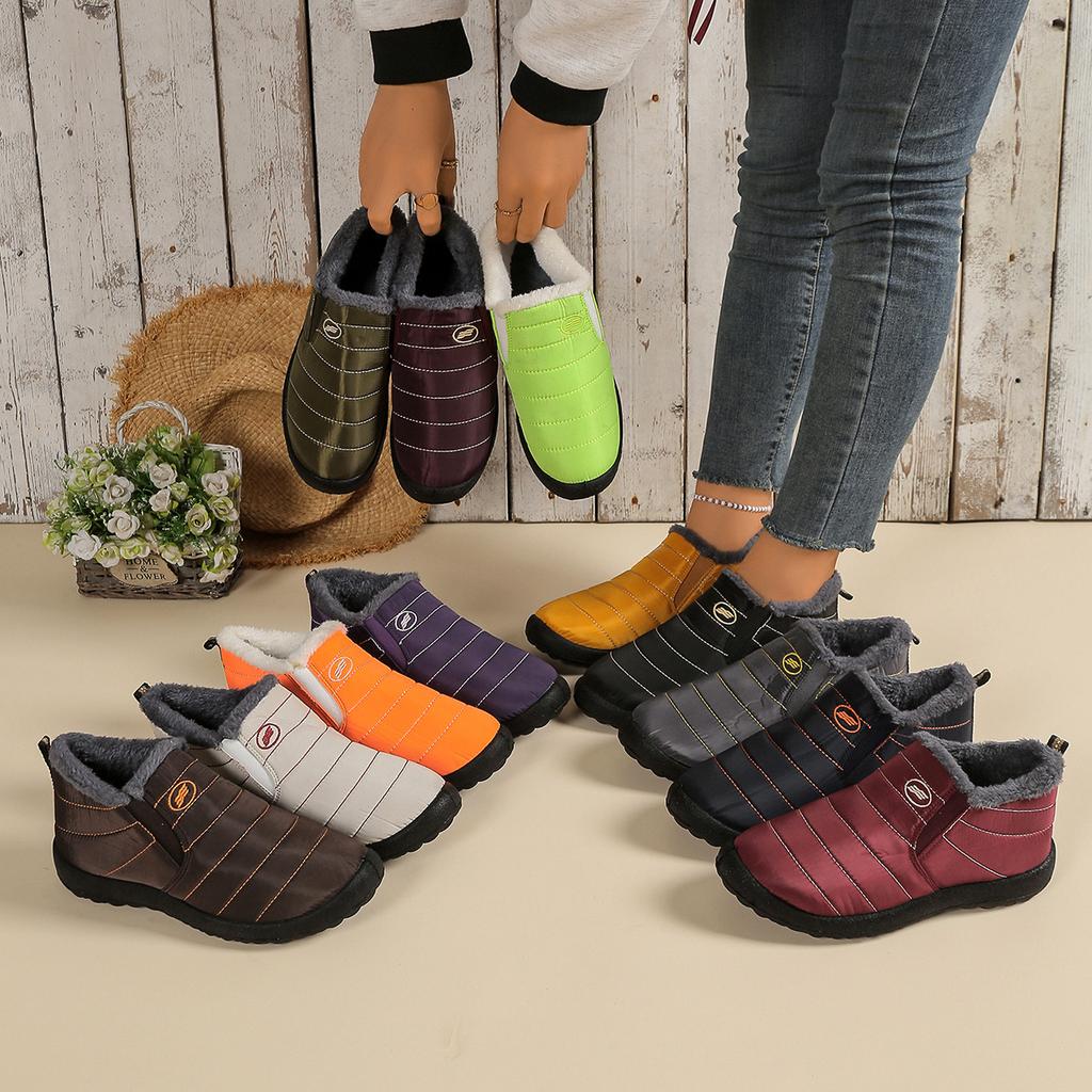 Large Size 48 Ultra-Warm Winter Boots - Non-Slip Thick Sole, Snow Boots Round Toe, Solid Color Minimalist Design for Outdoor Hiking Boot